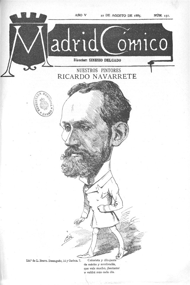 1885-08-22, Madrid Cómico, Ricardo Navarrete, Cilla