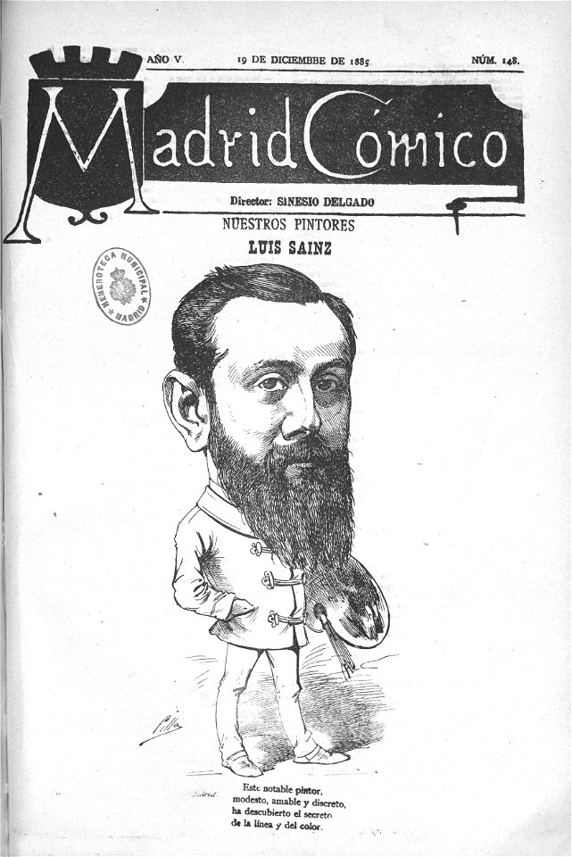 1885-12-19, Madrid Cómico, Luis Sainz, Cilla