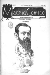 1885-12-19, Madrid Cómico, Luis Sainz, Cilla