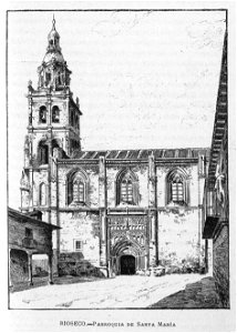 1885, España, sus monumentos y sus artes, su naturaleza e historia, Valladolid, Palencia y Zamora, Rioseco, Parroquia de Santa María, Passos