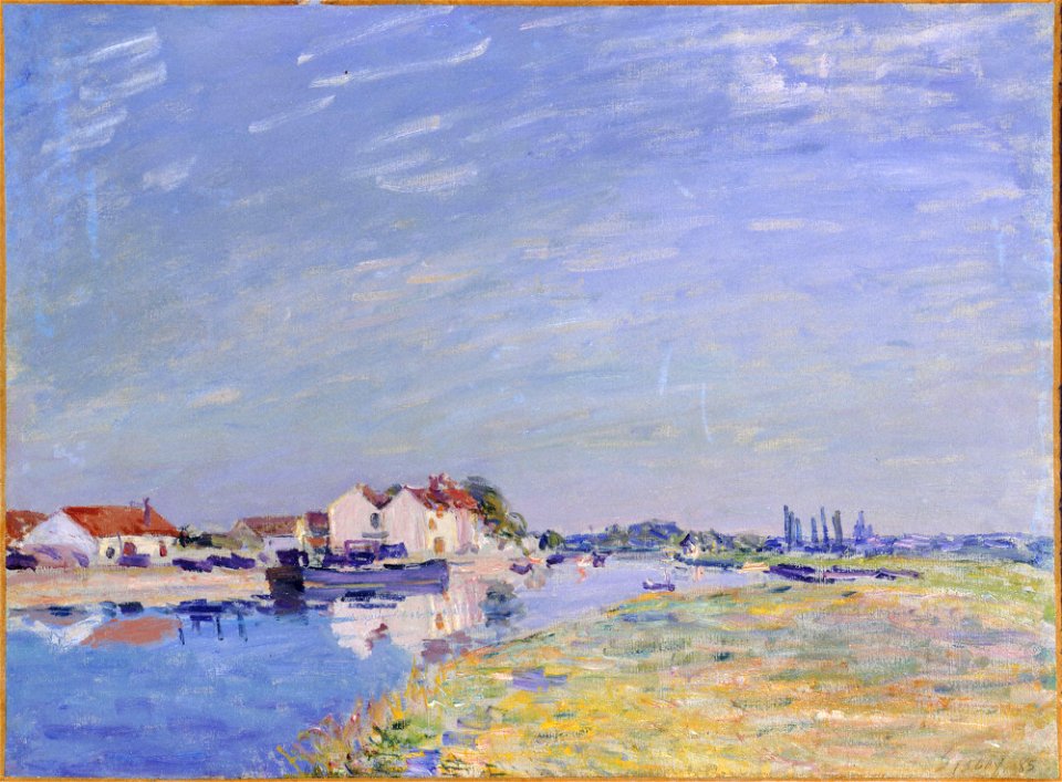 1885, Sisley, Saint Mammès