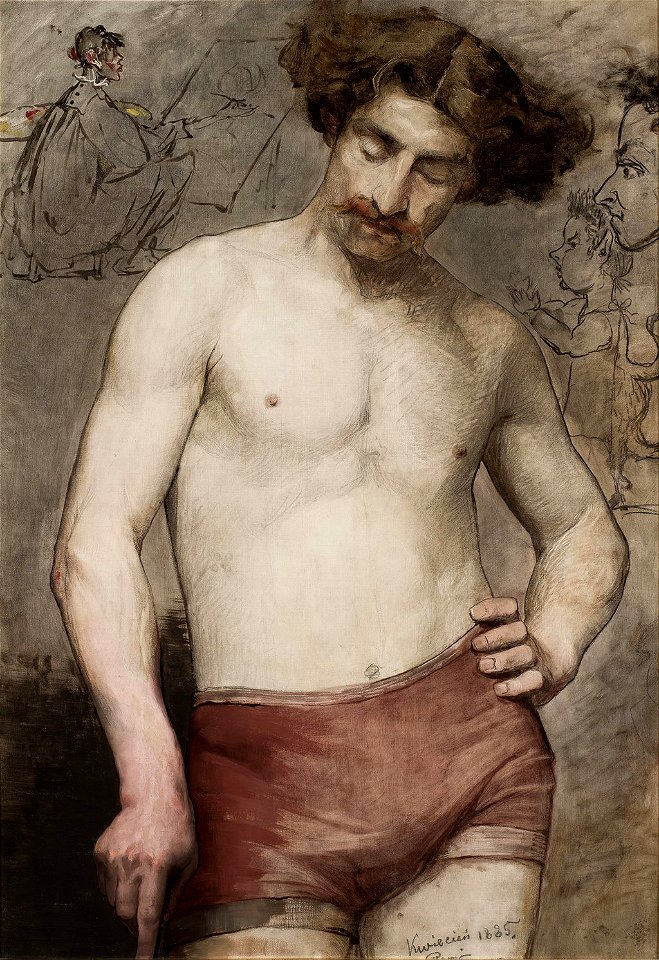 Bilińska Semi-nude male