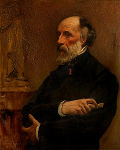 Charles Verlat - Portrait of the sculptor Jacques De Braekeleer