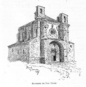 1886, España, sus monumentos y sus artes, su naturaleza e historia, Castilla La Nueva, vol 2, Exterior de San Ginés, Guadalajara, Pascó
