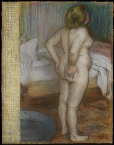 1886, Degas, The Morning Bath. Free illustration for personal and commercial use.