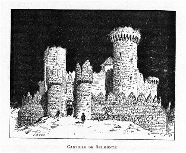 1886, España, sus monumentos y sus artes, su naturaleza e historia, Castilla La Nueva, vol 2, Castillo de Belmonte, Pascó