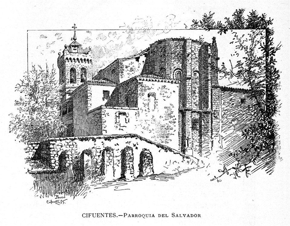 1886, España, sus monumentos y sus artes, su naturaleza e historia, Castilla La Nueva, vol 2, Parroquia del Salvador, Cifuentes, Pascó