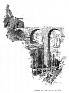 1886, España, sus monumentos y sus artes, su naturaleza e historia, Castilla La Nueva, vol 2, Puente de San Pablo y la Hoz, Cuenca, Pascó