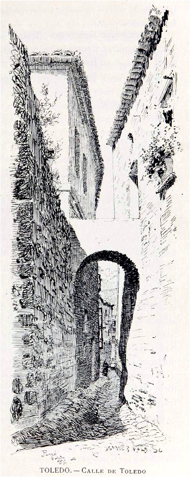 1886, España, sus monumentos y sus artes, su naturaleza e historia, Castilla La Nueva, vol 3, Calle de Toledo, Pascó