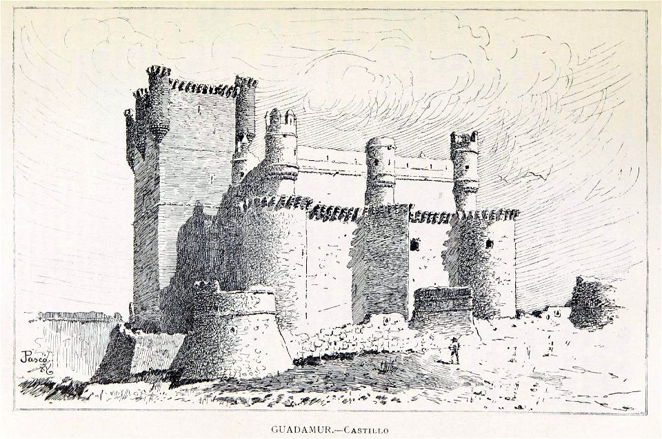 1886, España, sus monumentos y sus artes, su naturaleza e historia, Castilla La Nueva, vol 3, Castillo de Guadamur, Pascó