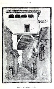 1886, España, sus monumentos y sus artes, su naturaleza e historia, Castilla La Nueva, vol 3, Bajada de las Doncellas, Toledo, Pascó