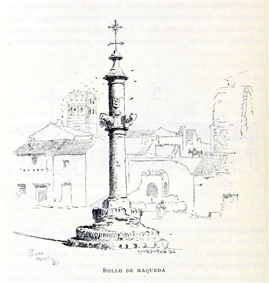 1886, España, sus monumentos y sus artes, su naturaleza e historia, Castilla La Nueva, vol 3, Rollo de Maqueda, Pascó