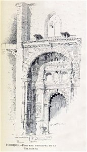 1886, España, sus monumentos y sus artes, su naturaleza e historia, Castilla La Nueva, vol 3, Portada principal de la colegiata, Torrijos, Pascó