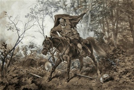 Juliusz Kossak - Zagłoba zdobywa chorągiew