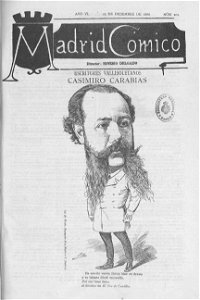 1886-12-25, Madrid Cómico, Casimiro Carabias, Cilla