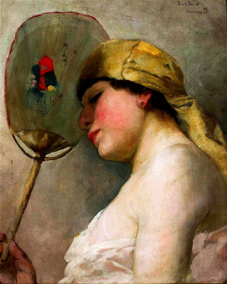 Stasiak Woman with a fan