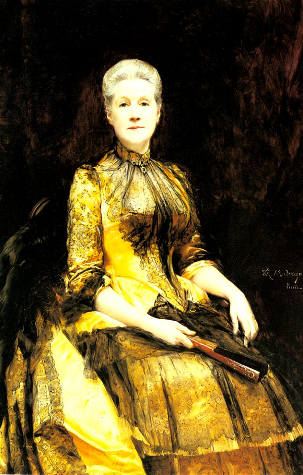 Raimundo Madrazo - A Portrait of Mrs. James Leigh Coleman