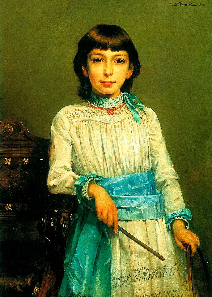 Brack Portrait of a girl