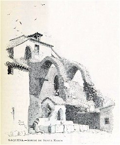 1886, España, sus monumentos y sus artes, su naturaleza e historia, Castilla La Nueva, vol 3, Ábside de Santa María, Maqueda, Pascó