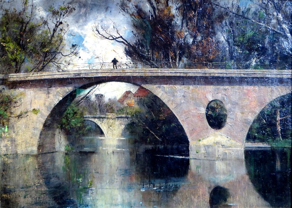 1887 Rohlfs Schloßbrücke Weimar