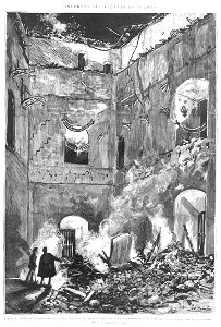 1887-01-15, La Ilustración Española y Americana, Incendio del alcázar de Toledo, Ruinas de la biblioteca, Comba, Rico