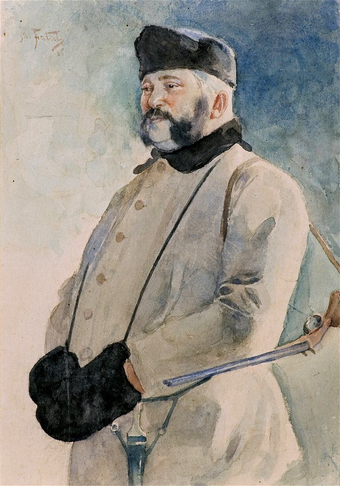 Julian Fałat - Książę Antoni Wilhelm Radziwiłł na polowaniu