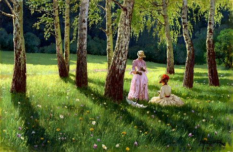Wrzeszcz Two women in a wood