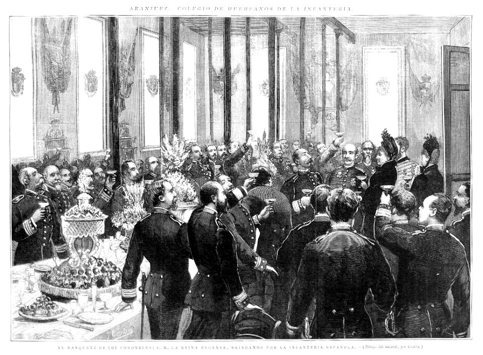 1887-02-08, La Ilustración Española y Americana, Aranjuez, Colegio de Huérfanos de la Infantería, Comba y Rico