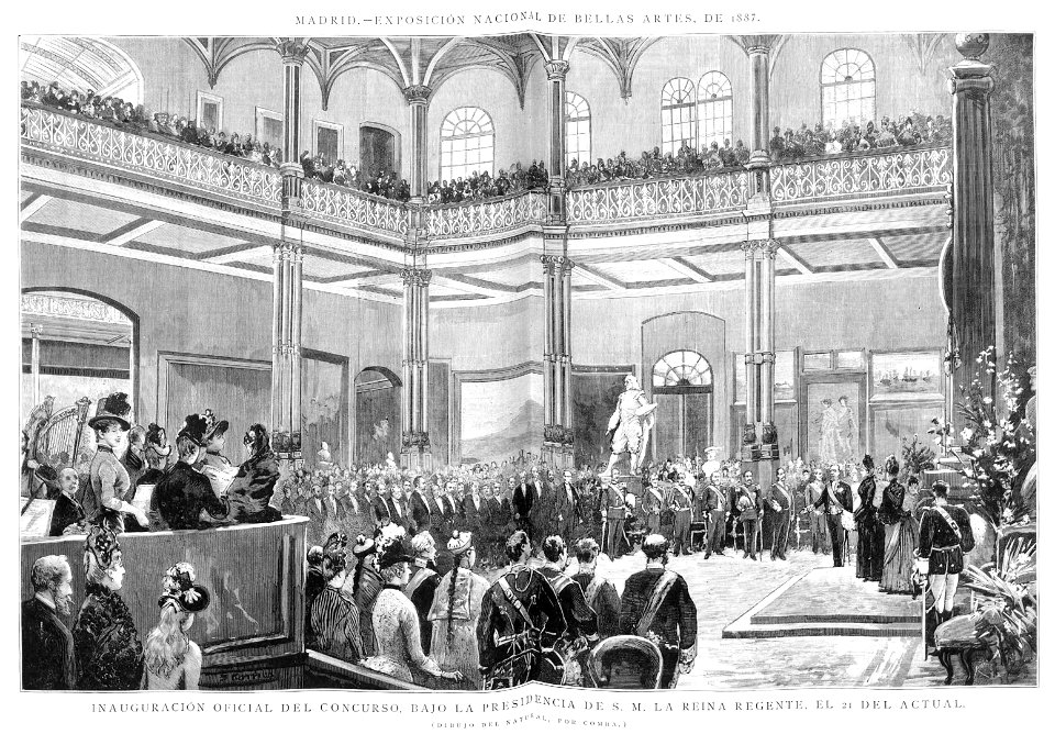 1887-05-30, La Ilustración Española y Americana, Inauguración oficial del concurso bajo la presidencia de la reina regente, el 21 del actual, Comba, Rico