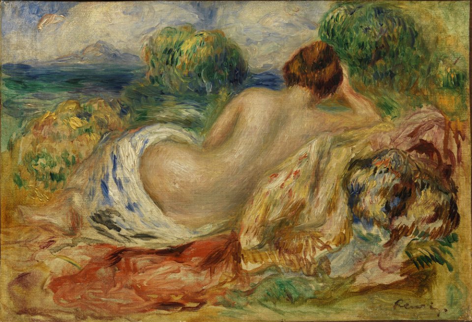 1887, Renoir, Nu Dans un Paysage
