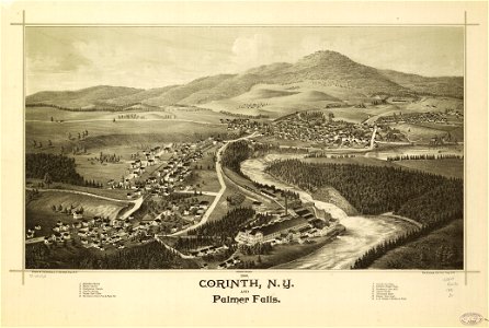 1888 Corinth, N.Y. and Palmer Falls. LOC 75694762