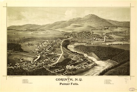 1888 Corinth, N.Y. and Palmer Falls. LOC 75694762