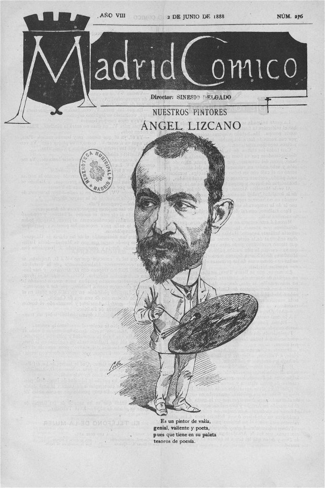 1888-06-02, Madrid Cómico, Ángel Lizcano, Cilla