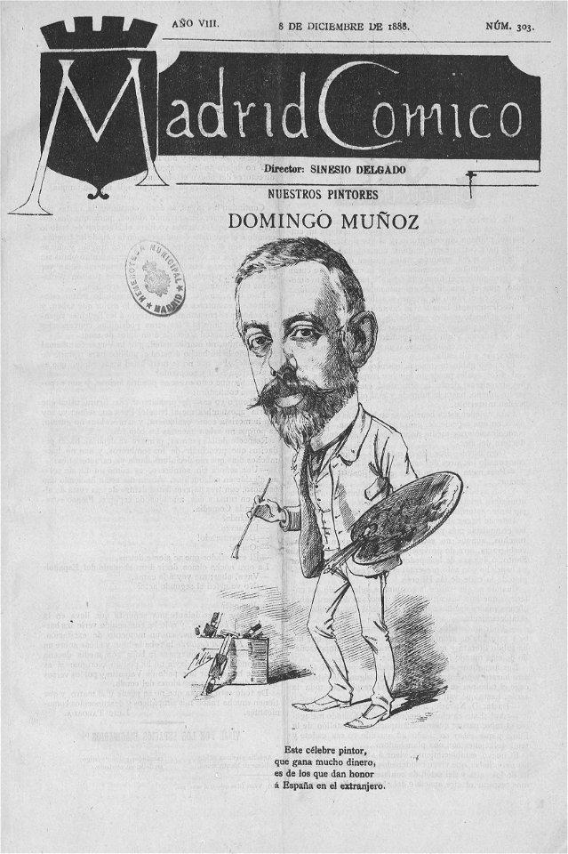 1888-12-08, Madrid Cómico, Domingo Muñoz, Cilla