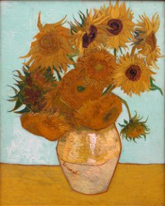 1888 van Gogh Sonnenblumen. Free illustration for personal and commercial use.