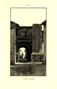 1889, España, sus monumentos y sus artes, su naturaleza e historia, Soria, Puerta Rabanera, Isidro Gil