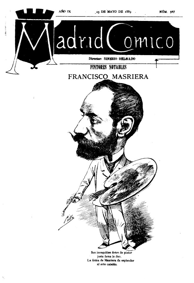 1889-05-25, Madrid Cómico, Francisco Masriera, Cilla