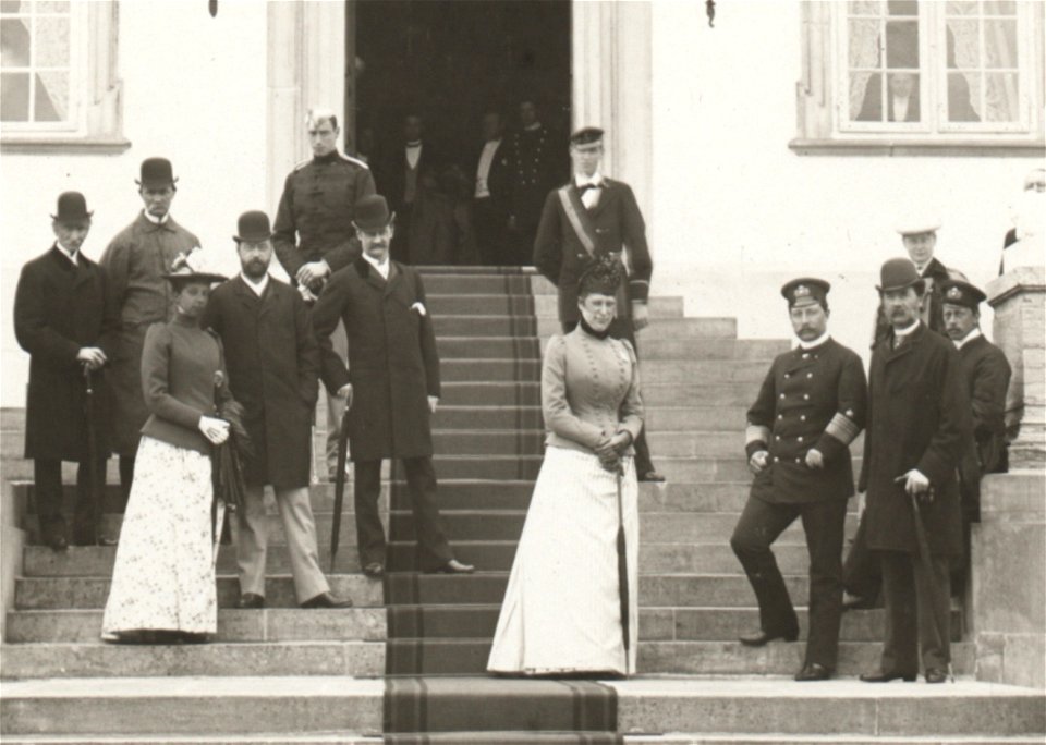 Kaiser Wilhelm II and his brother Prince Henry visiting the Danish Royal Family