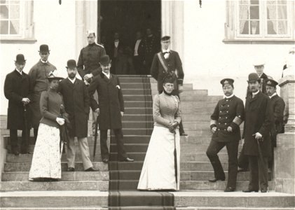Kaiser Wilhelm II and his brother Prince Henry visiting the Danish Royal Family