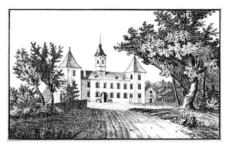 189 Schloss Münichhofen, Etzersdorf-Rollsdorf - J.F.Kaiser Lithografirte Ansichten der Steiermark 1830