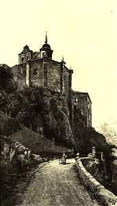 1889, España, sus monumentos y sus artes, su naturaleza e historia, Soria, Ermita de San Saturio, patrono de Soria, Isidro Gil (cropped)
