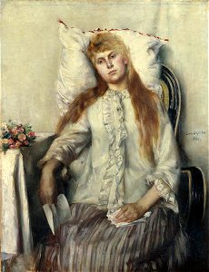 1890 Lovis Corinth Genesendes Mädchen