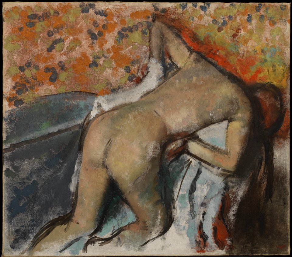 1890, Degas, After the Bath, Woman Drying Herself