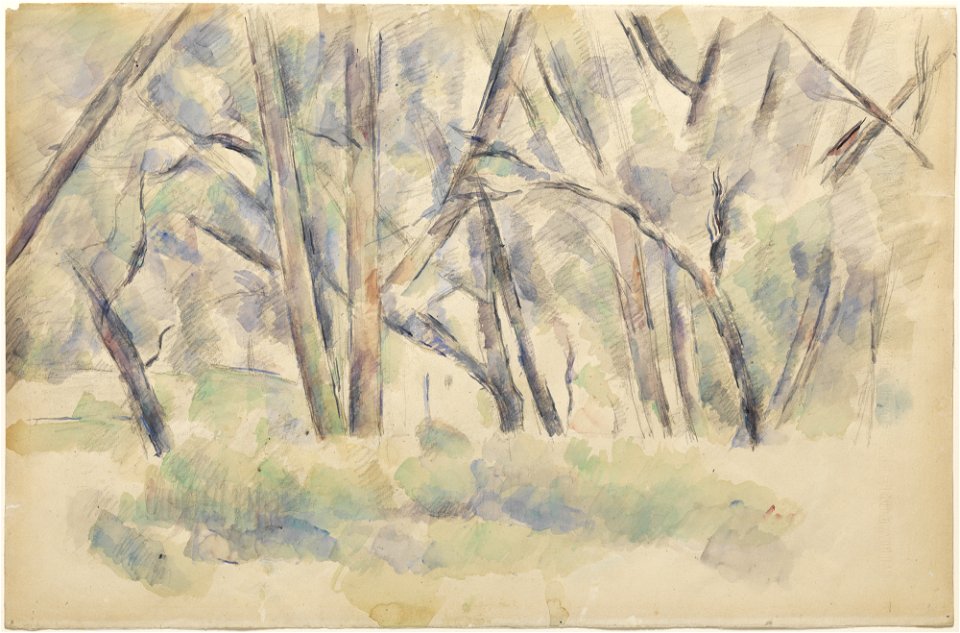 1890, Cézanne, Forest Interior