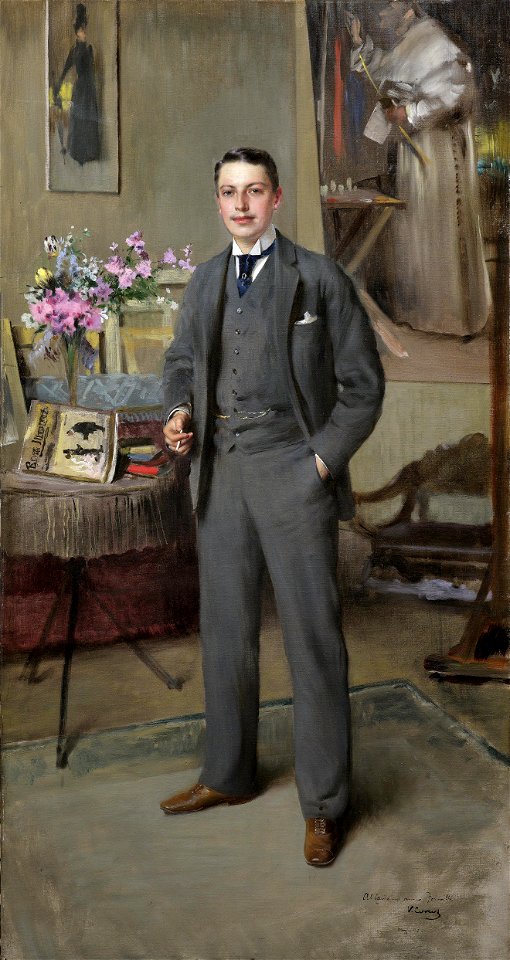 Vittorio Matteo Corcos Herrenportrait 1890