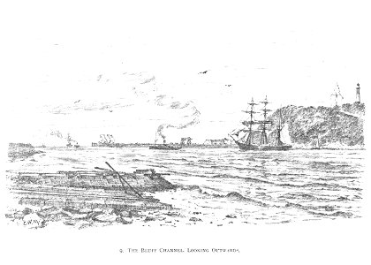 DURBAN (1891)051 The Bluff Channel, Looking outwards