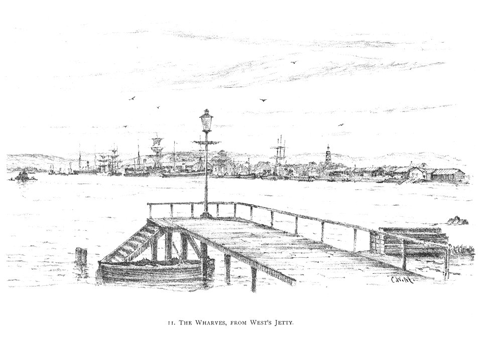 DURBAN (1891)059 The Wharves, from West's jetty