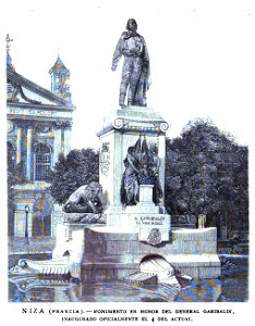 1891-01-22, La Ilustración Española y Americana, Niza (Francia). — Monumento en honor del general Garibaldi