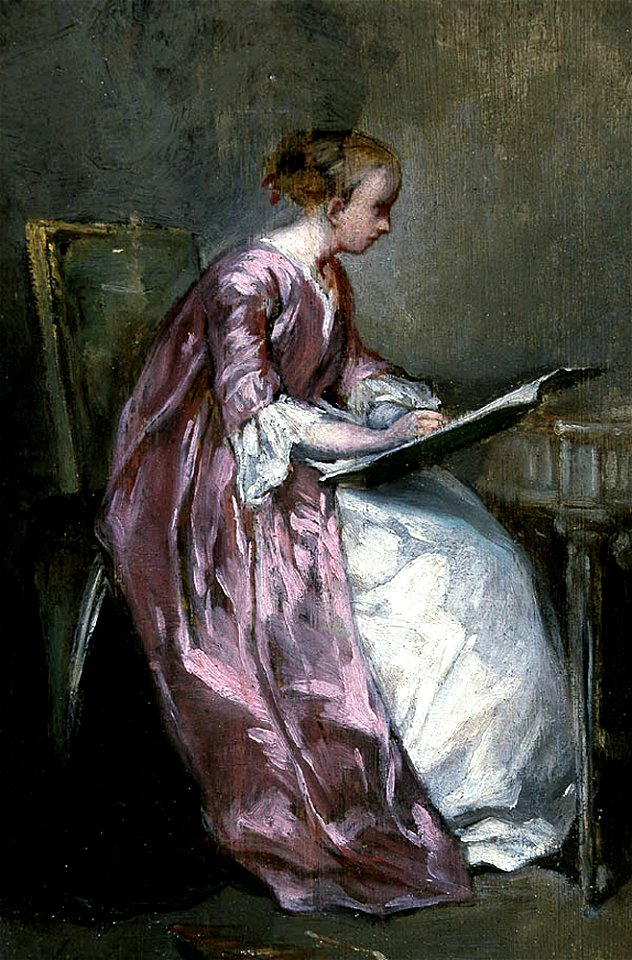 Chaplin-A Young Girl Drawing