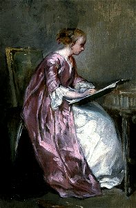 Chaplin-A Young Girl Drawing